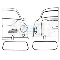 CALLOOK Zestaw uszczelek szyb przód i tył KG (bez rowka na kiln)