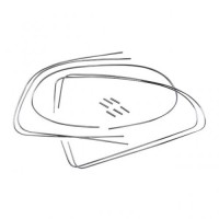 Zestaw klinów do szyb ALU 53-57