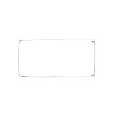 Klin do bocznej środkowej szyby z lufcikiem do uszczelki Old type Deluxe Type 2 08/67-07/79