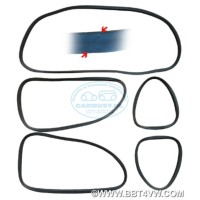 Uszczelki do szyb zestaw 4 szt. -52 roku , with 45° seam