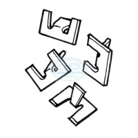 Zaczepy do listwy na daszek tabl. rejestr. KG (4szt.)