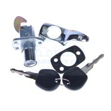 Zamek do klapy tylnej z kluczami 08/64-07/66 chrom