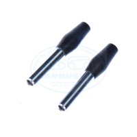 Rygielki chrom/czarne (para)