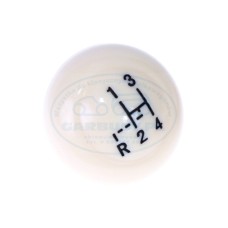 Gałka drążka zmiany biegów gwint 7mm kość słoniowa