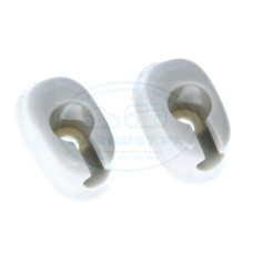 Klipsy do daszków przeciwsłonecznych 65-67 białe (para)