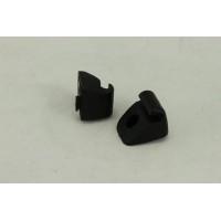 Klipsy do daszków przeciwsłonecznych T25 czarne (para)