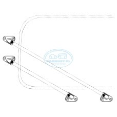 Końcówka do drabinki JAILBAR 45° Lewa