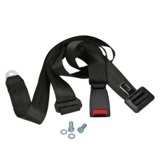 Lap belt black universal extra long with E-mark (1)