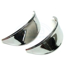 Brewki chromowane gładkie (para)