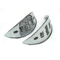 Brewki chromowane z otworami (para)