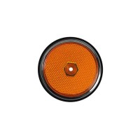 Side reflector lens and seal front - Orange/Chrome