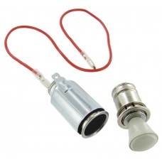 Zapalniczka 6/12V szara