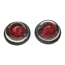 Okrągłe światełka czerwone (para)