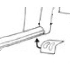 Panel nadkola tylnego mały lewy