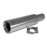 GT style exhaust tip with uchwyt - Stainless Steel - Vintage Speed