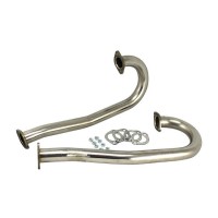 J-rurki'  z flanszą 38mm Garbus/T2 nierdzewka - Vintage Speed (para)