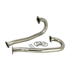 J-rurki'  z flanszą 38mm Garbus/T2 nierdzewka - Vintage Speed (para)