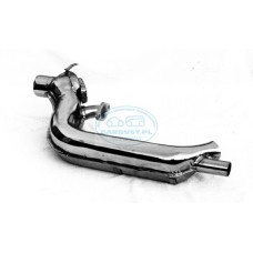 Chromowany wymiennik ciepła lewy Garbus