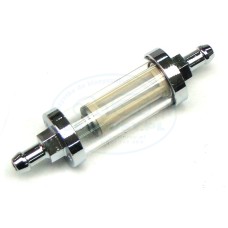 Filtr paliwa chromowany końcówka 5/16 cala 8mm