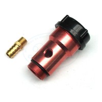 Wlew oleju prosty czerwony z odpowietrznikiem