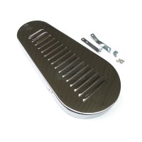 Chromowana pokrywa paska klinowego z otworami