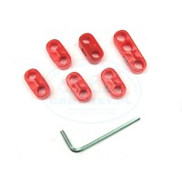 Uchwyty przewodów W/N czerwone