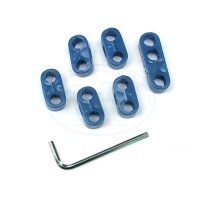 Uchwyty przewodów niebieskie