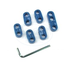 Uchwyty przewodów niebieskie