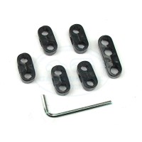 Uchwyty przewodów Czarne