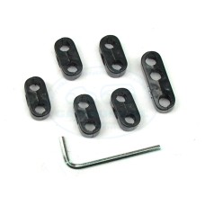 Uchwyty przewodów Czarne