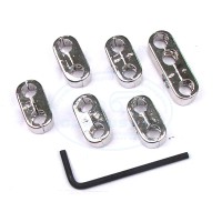 Uchwyty przewodów W/N chromowane