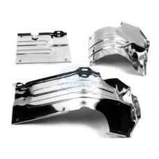 Chromowane blachy do silnika mocowane od spodu silnika