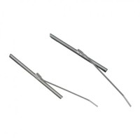 F4 Pióra wycieraczek + ramiona srebrne Garbus 53-57  (para)