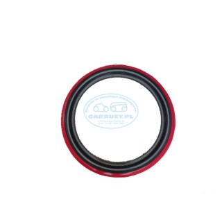Czarno / czerwony pasek ring 15