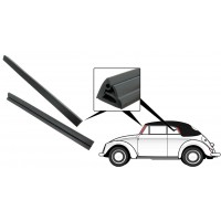 Uszczelka między drzwiami a ramą przedniej szyby cabrio 50-64 (para)