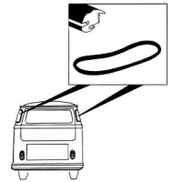 Uszczelka okna narożnikowego tył T2 51-63 oraz brasil TQ