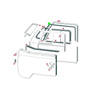 Uszczelka górnej części drzwi T2 50-67 (para)