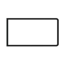 Uszczelka szyby bocznej środkowego okna z lufcikiem Old type Deluxe Type 2 08/67-07/79