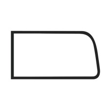 Uszczelka szyby bocznej tylnej z lufcikiem Old type Deluxe Type 2 08/67-07/79