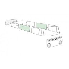 Szyba boczna środkowa Type 2 08/67-07/79 - green
