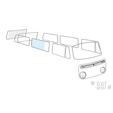 Szyba środkowego rzędu 3/4 L/P Bus 08/67-07/79