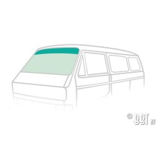 Szyba przednia zielona z zielonym paskiem Type 25 05/79-07/92