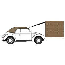 Poszycie dachu zewnęrzne Garbus 63-67 beżowy winyl