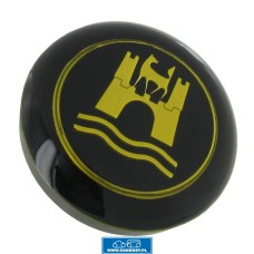 Przycisk klaksonu czarny ze złotym emblematem Garbus 59-71