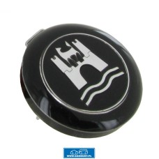 Przycisk klaksonu czarny ze srebrnym emblematem Garbus 59-71