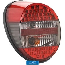 Lampa stopa słonia LED czerwona/smoke/czerwona