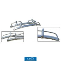 Zderzaki z galerią przód i tył para nierdzewka polerowana  garbus