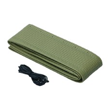 Pokrowiec na kierownicę winylowy zielony khaki (40cm/15,5")