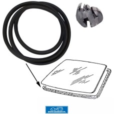 Uszczelka szyby przedniej z rowkiem do listwy