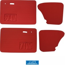 Boczki do drzwi zestaw 4 szt. czerwony